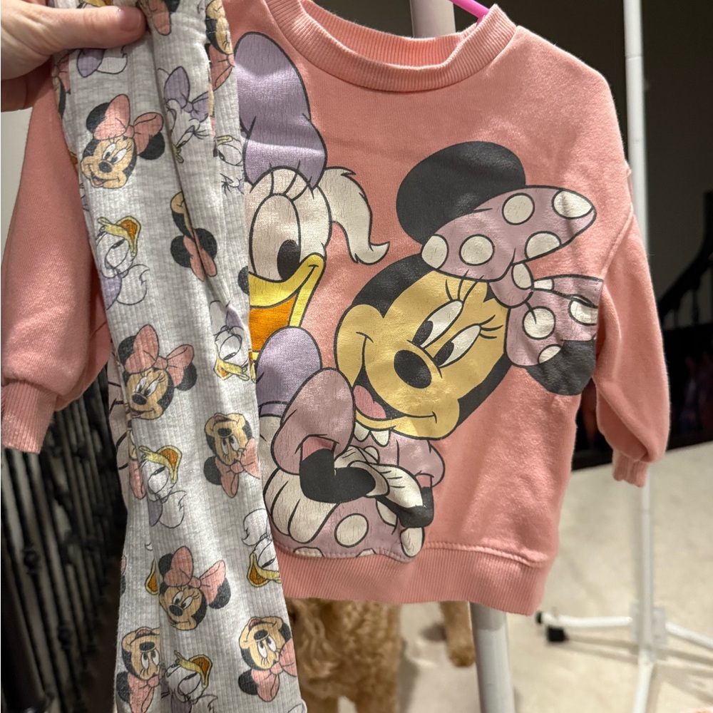 Disney Mickey and Friends Peach Sweatshirt